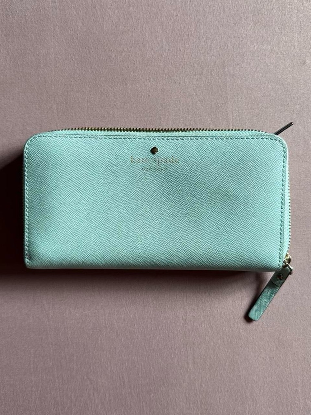 Kate Spade Blue Zip Around Wallet